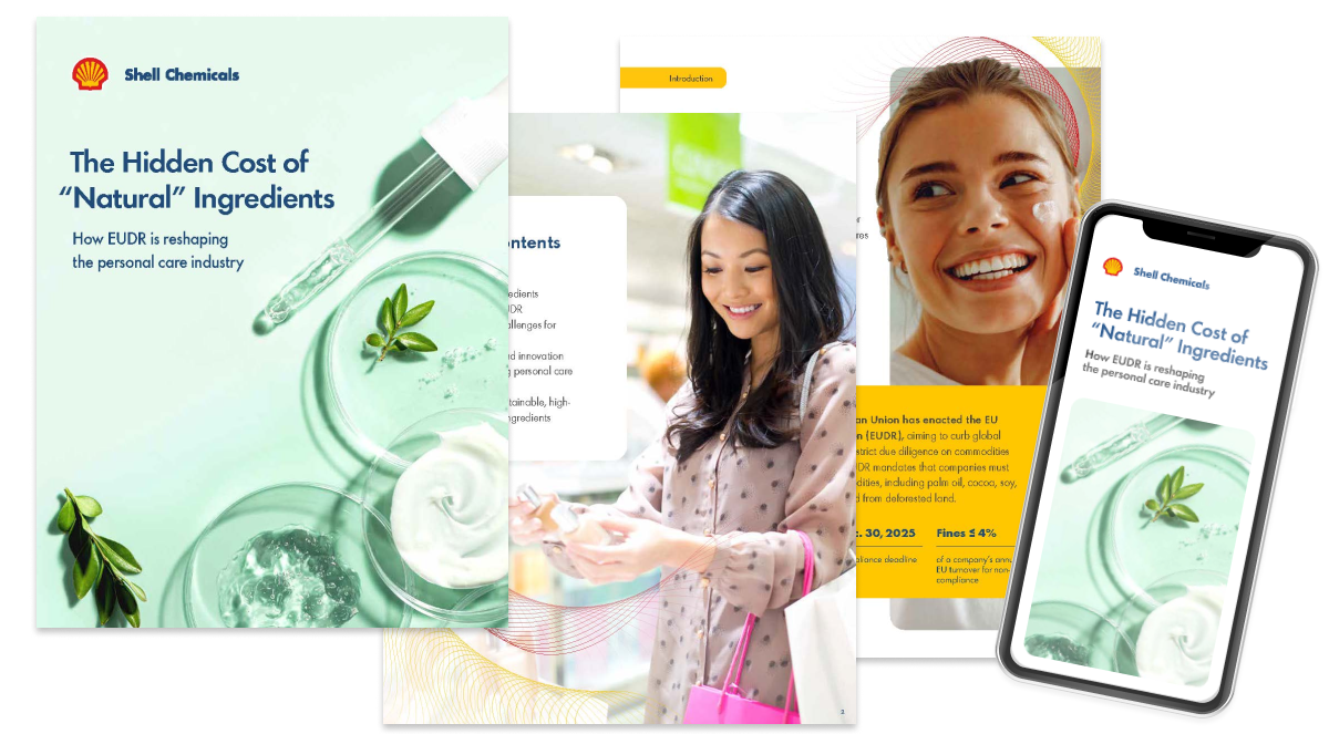 A thumb of the white paper.