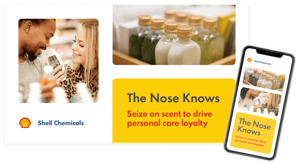 A thumb of the white paper.